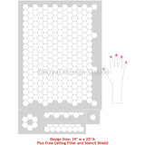 Hexagon Tile Floor Stencil Royal Design Studio Stencils Gaysha Chalk Paint 