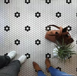 Hexagon Tile Floor Stencil Royal Design Studio Stencils Gaysha Chalk Paint 