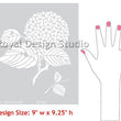 Japanese Hydranger Floral Stencil Royal Design Studio Stencils Gaysha Chalk Paint 