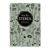 Meadow Flowers Stencil Annie Sloan Stencils Gaysha Chalk Paint 