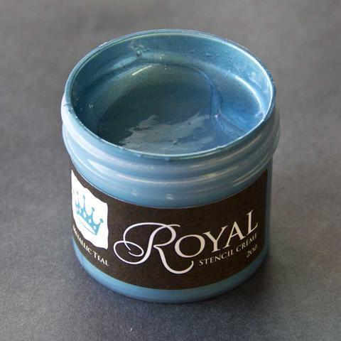 Metalic Teal Stencil Creme Royal Design Studio Stencil Cremes & Brushes Royal Design Studio 