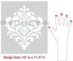 Ornamental Flower Royal Design Studio Stencils Gaysha Chalk Paint 