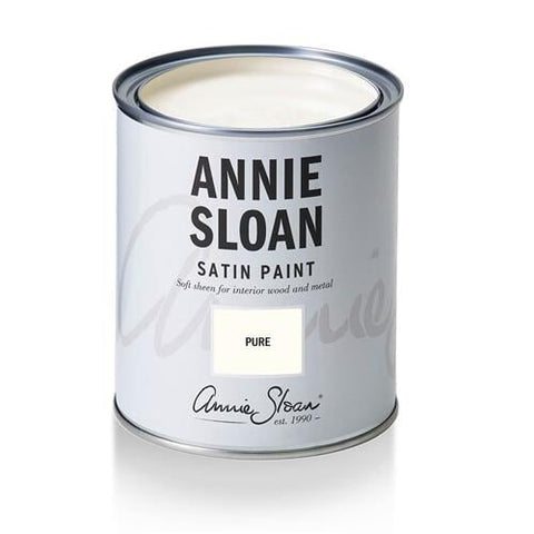 Pure White Satin Paint 750ml Satin Paint Gaysha Chalk Paint 