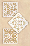 Renaissance Tile Stencils Set A - Small 6" x 6" Royal Design Studio Stencils Gaysha Chalk Paint 