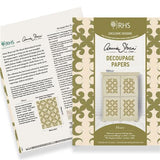 RHS Decoupage Paper Fleury Annie Sloan Stencils & Decoupage Paper Gaysha Chalk Paint 