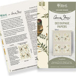 RHS Decoupage Paper Songbirds Annie Sloan Stencils & Decoupage Paper Gaysha Chalk Paint 