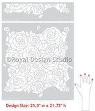 Rockin Roses Damask Royal Design Studio Stencils Royal Design Studio 