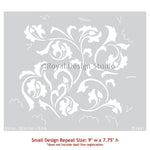 Scrollallover Furniture Stencil Royal Design Studio Stencils Gaysha Chalk Paint 