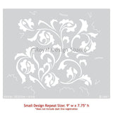 Scrollallover Furniture Stencil Royal Design Studio Stencils Gaysha Chalk Paint 