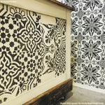 Spanish Tile Stencil Set Royal Design Studio Stencils Gaysha Chalk Paint 