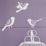 Sweet Tweets Lace Bird Set A - Small Royal Design Studio Stencils Gaysha Chalk Paint 