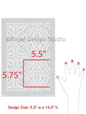 Tribal Batik Furniture Stencil Royal Design Studio Stencils Gaysha Chalk Paint 